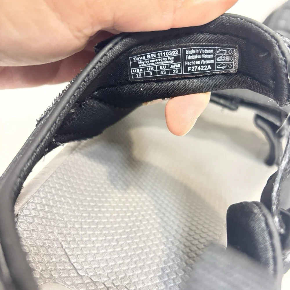 Teva Meacham Sport Sandals Men’s 10 M Black 1110392 Outdoor